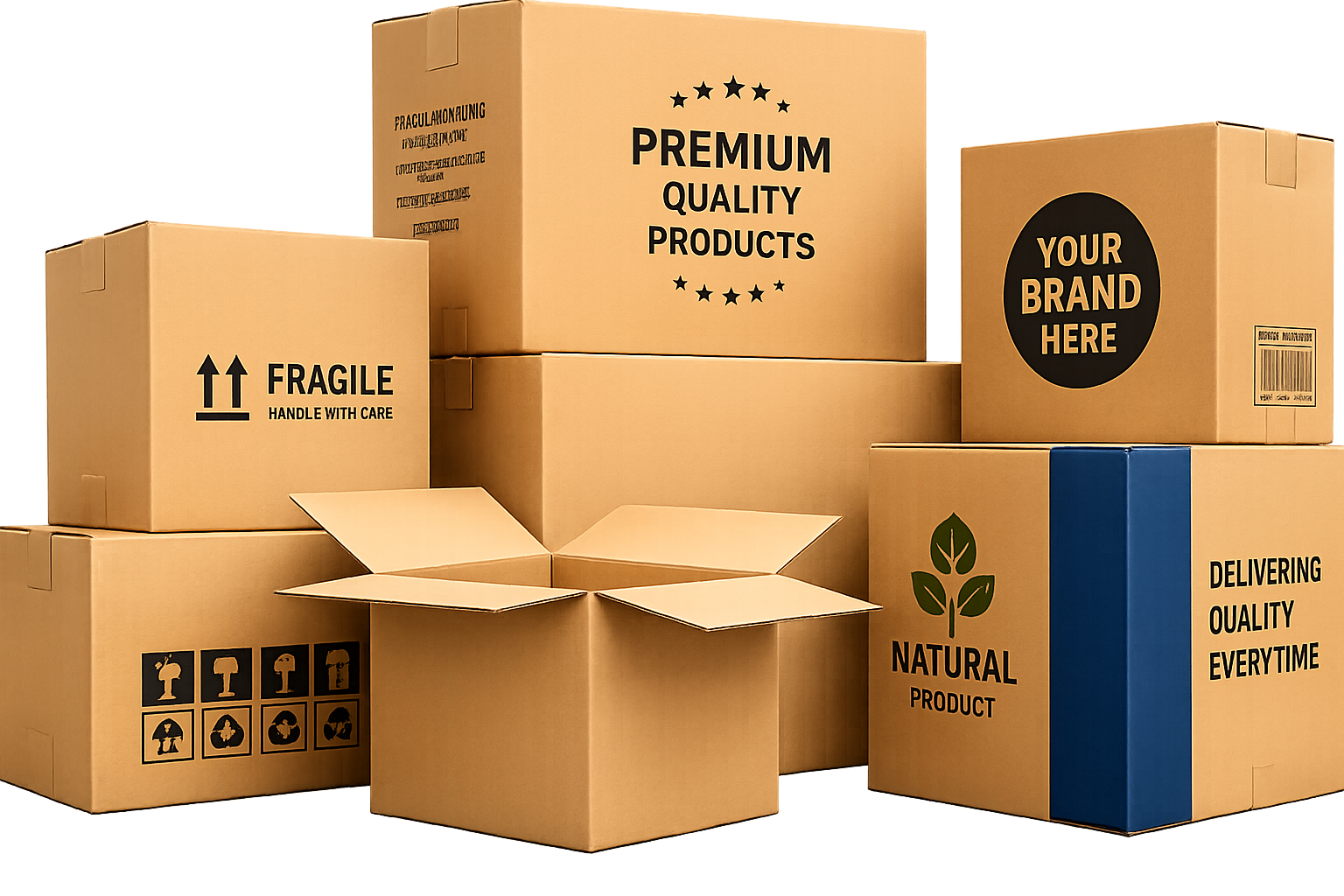Premium corrugated cardboard boxes